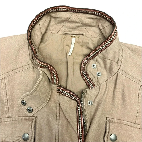 Free People Flight Line Bomber Jacket Size S - Picture 8 of 14